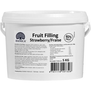 Strawberry 60% thermostable filling, DANICA, 5 kg